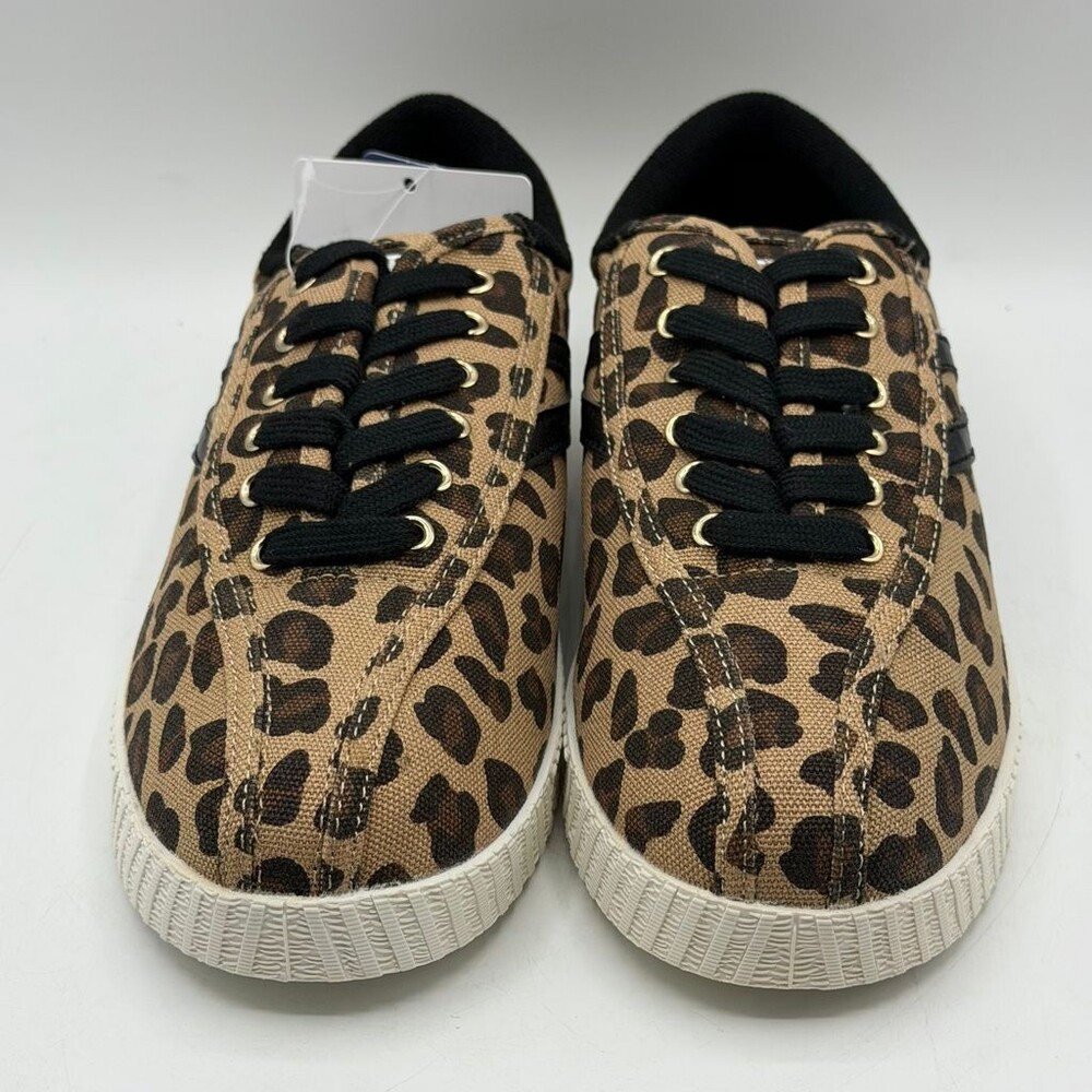 Tretorn Nylite Plus Leopard Womens Size 7 Brown Sneakers Canvas Casual Ortholite